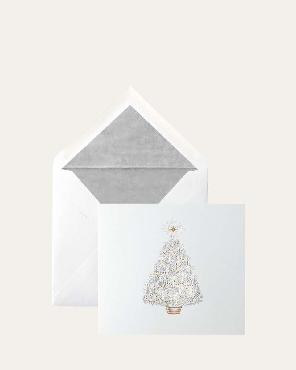 Metallic Tree Cards, Set of 10